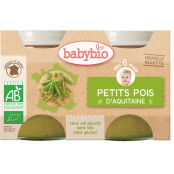 BABYBIO POT PETITS POIS 2x130G