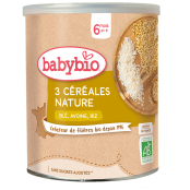 BABYBIO 3 CEREALES NATURE...